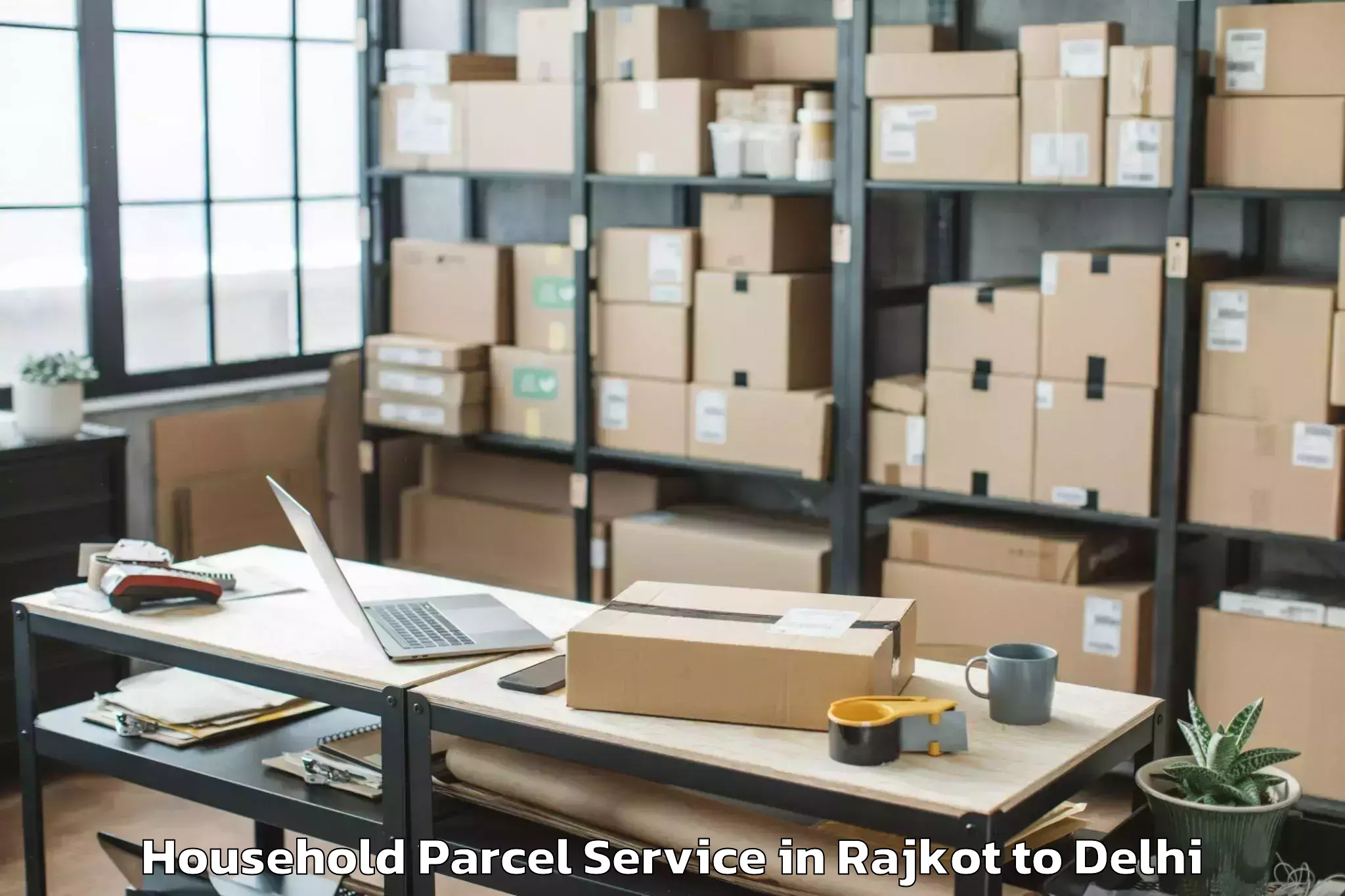 Book Your Rajkot to Connaught Place Household Parcel Today